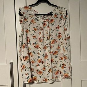 Flower Ruffled Top